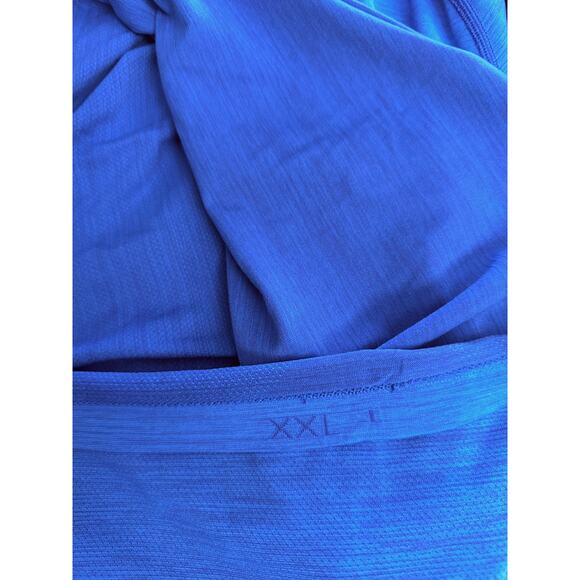 Lululemon Shirt Mens 2XL Blue Long Sleeve Seamless Tech Crew Pullover - Picture 5 of 6